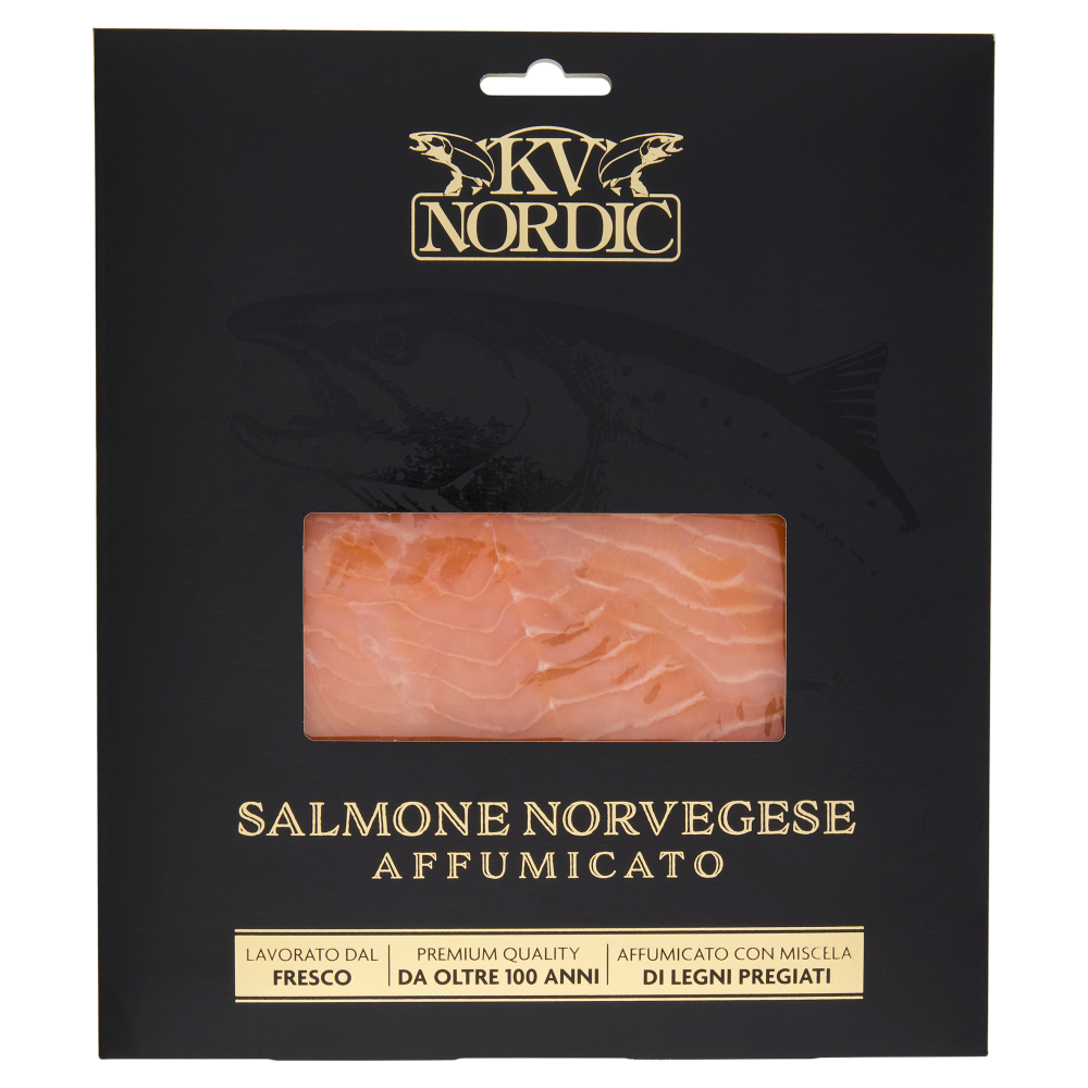KV Nordic Salmone Norvegese Affumicato 100 g