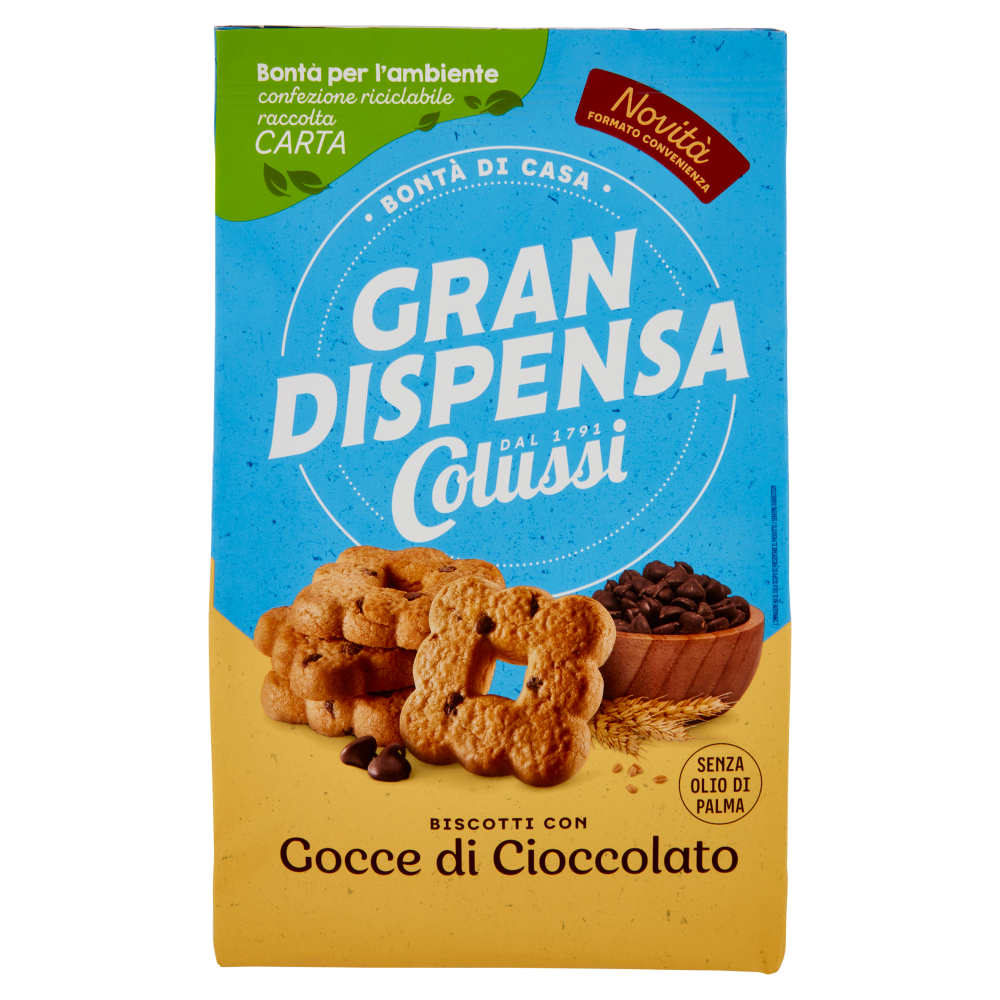 Colussi Gran Dispensa Biscotti con Gocce di Cioccolato 600 g