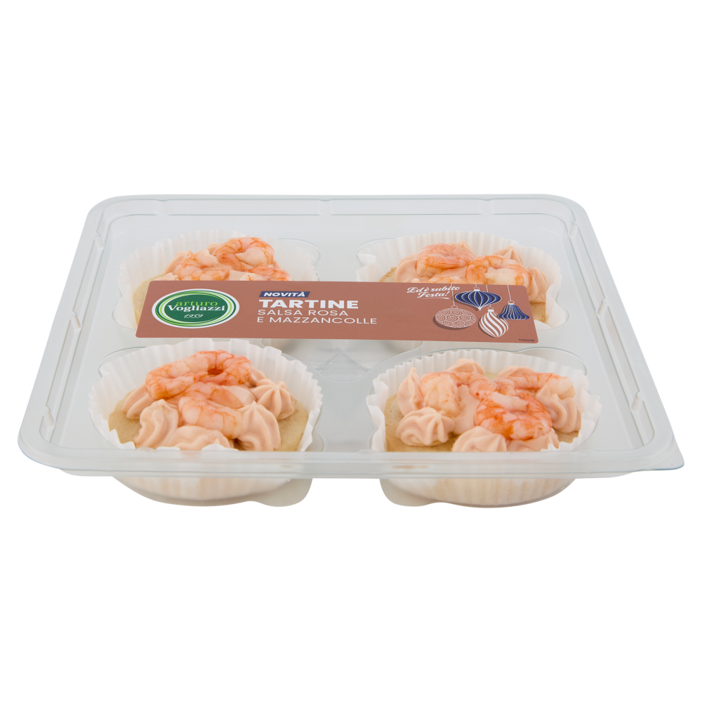 arturo Vogliazzi Tartine Salsa Rosa e Mazzancolle 160 g