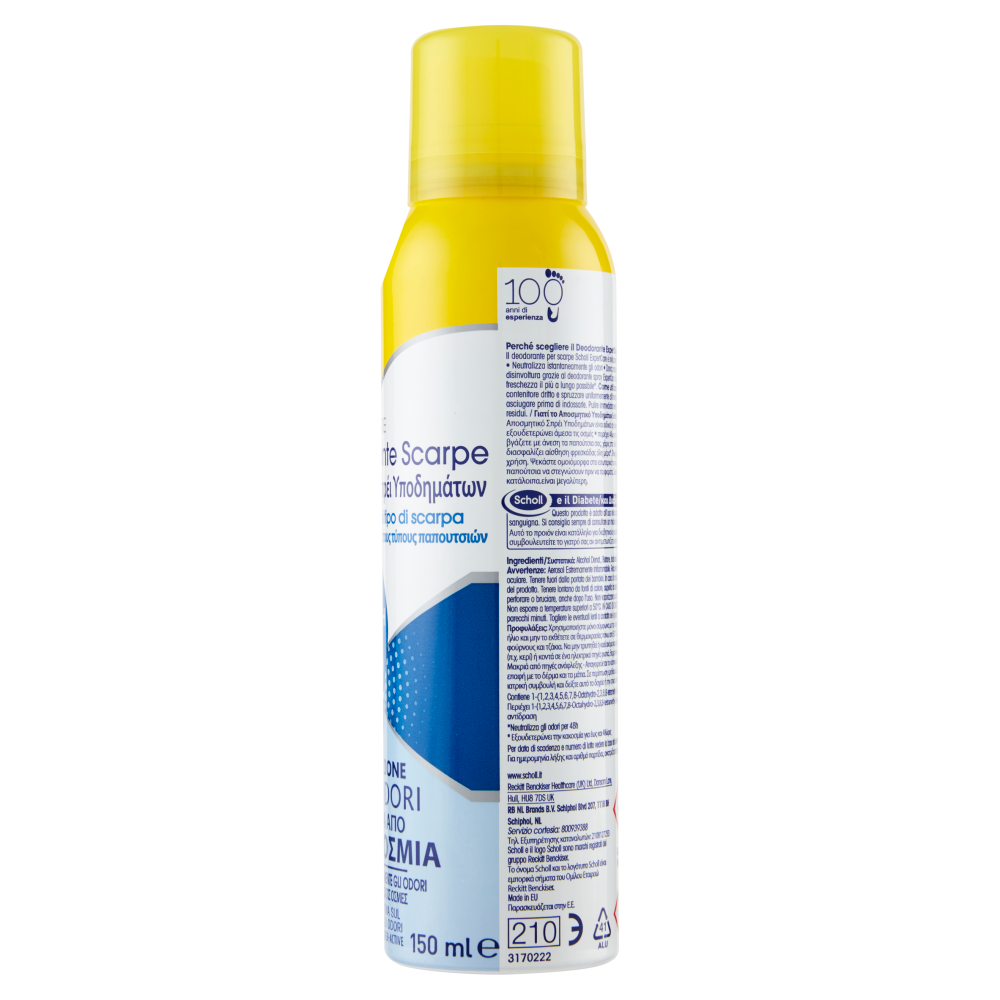 Scholl ExpertCare Deodorante Scarpe 150 ml