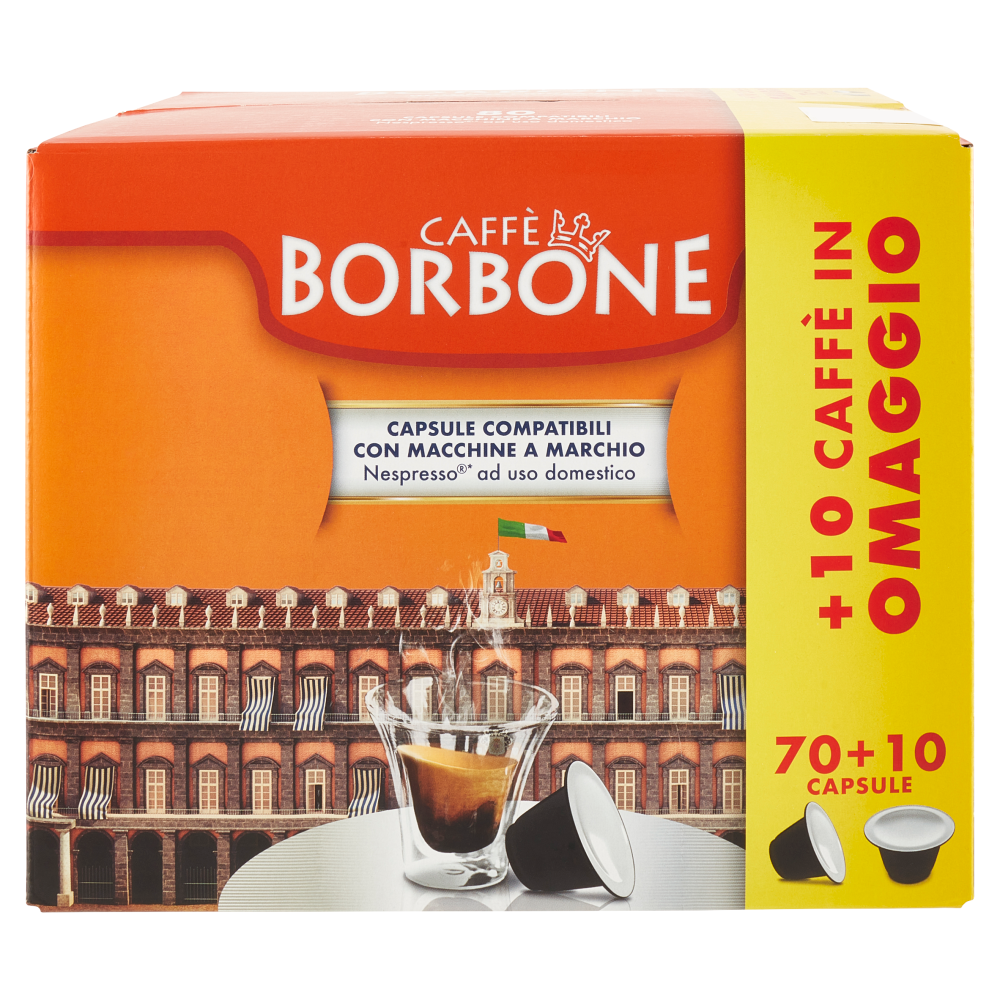 Caff&egrave; Borbone Decisa Capsule Compatibili Nespresso* 80 x 5 g
