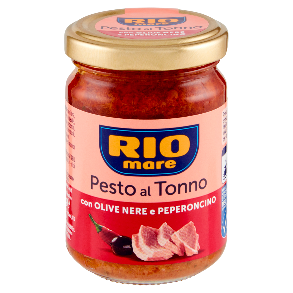 Rio mare Pesto al Tonno con Olive Nere e Peperoncino 130 g