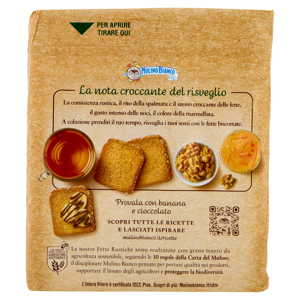 Mulino Bianco Fette Biscottate Rustiche 315g