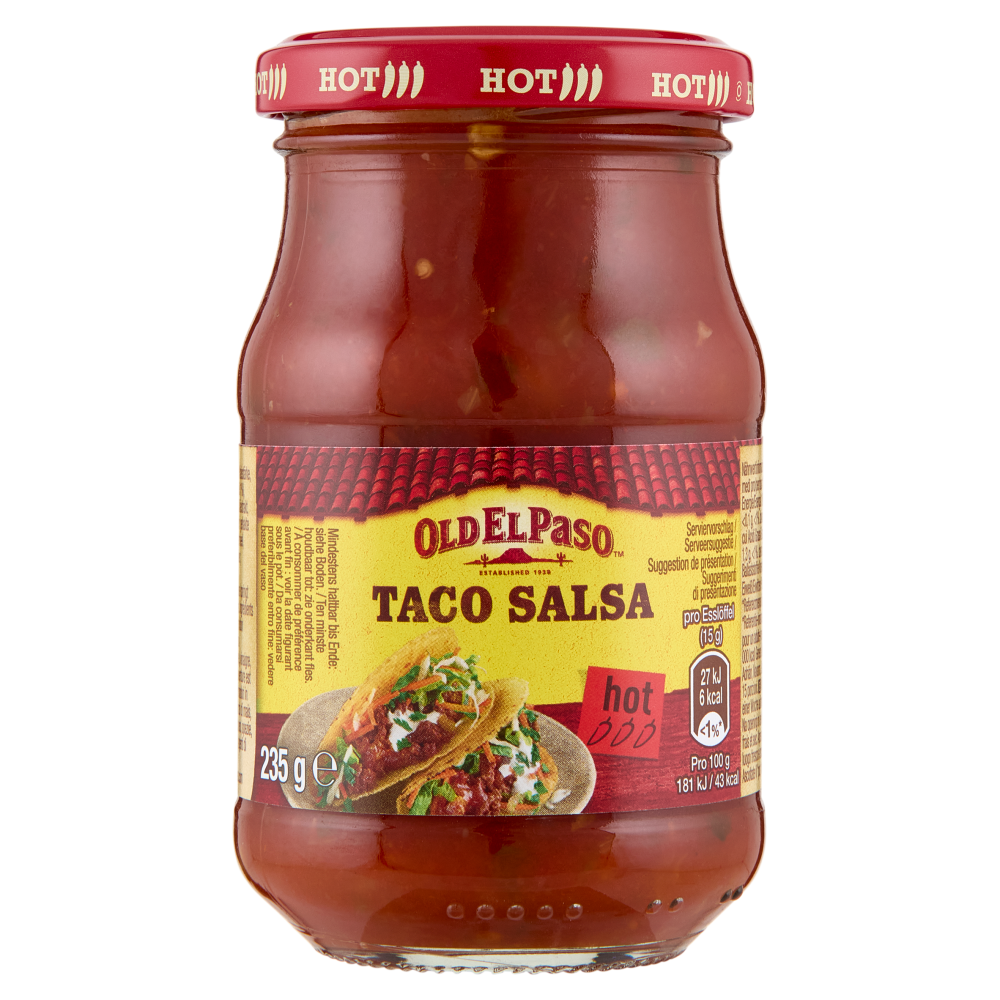 Old El Paso Taco Salsa hot 235 g