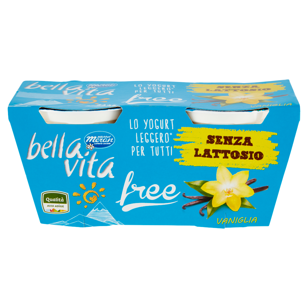 bella vita free Senza Lattosio Vaniglia 2 x 125 g