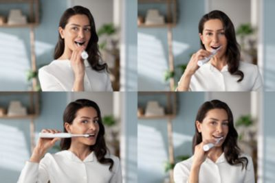 Philips Sonicare serie 3100 Spazzolino Elettrico Sonico Bianco, con custodia da viaggio HX3673/13