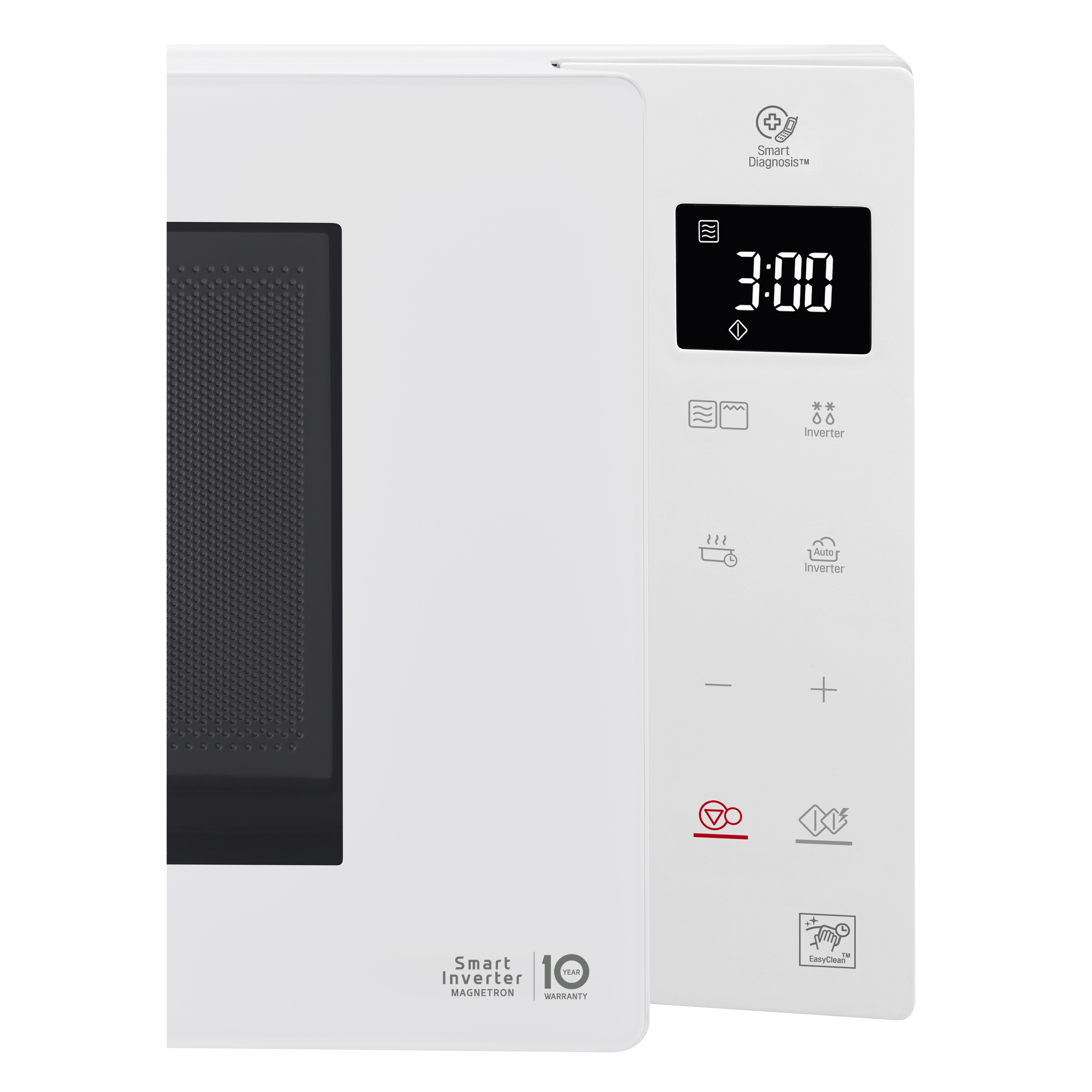 LG MH6336GIH Microonde 23 litri, 1000W, Grill, Smart Inverter, Bianco