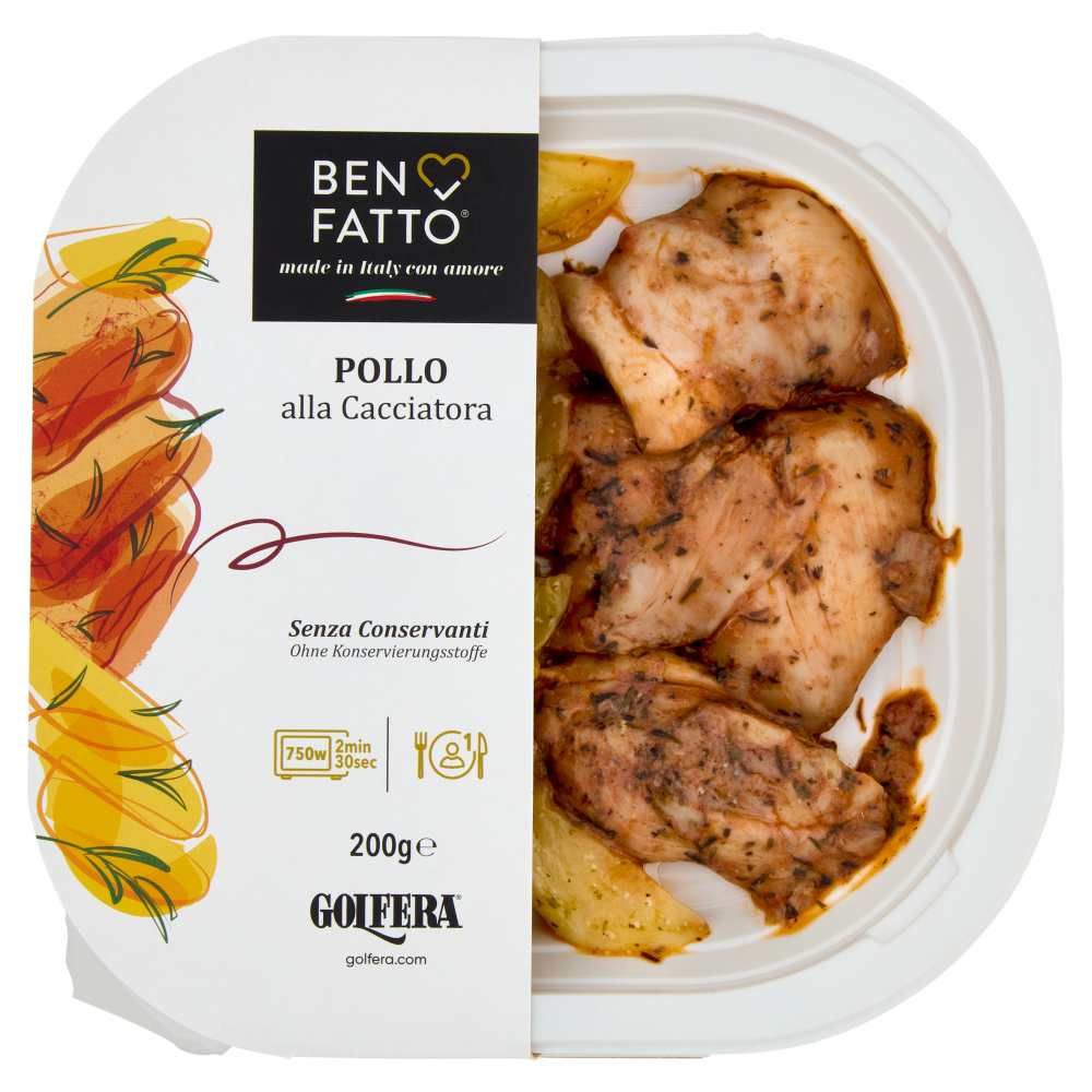 Golfera Ben Fatto Pollo alla Cacciatora 200 g