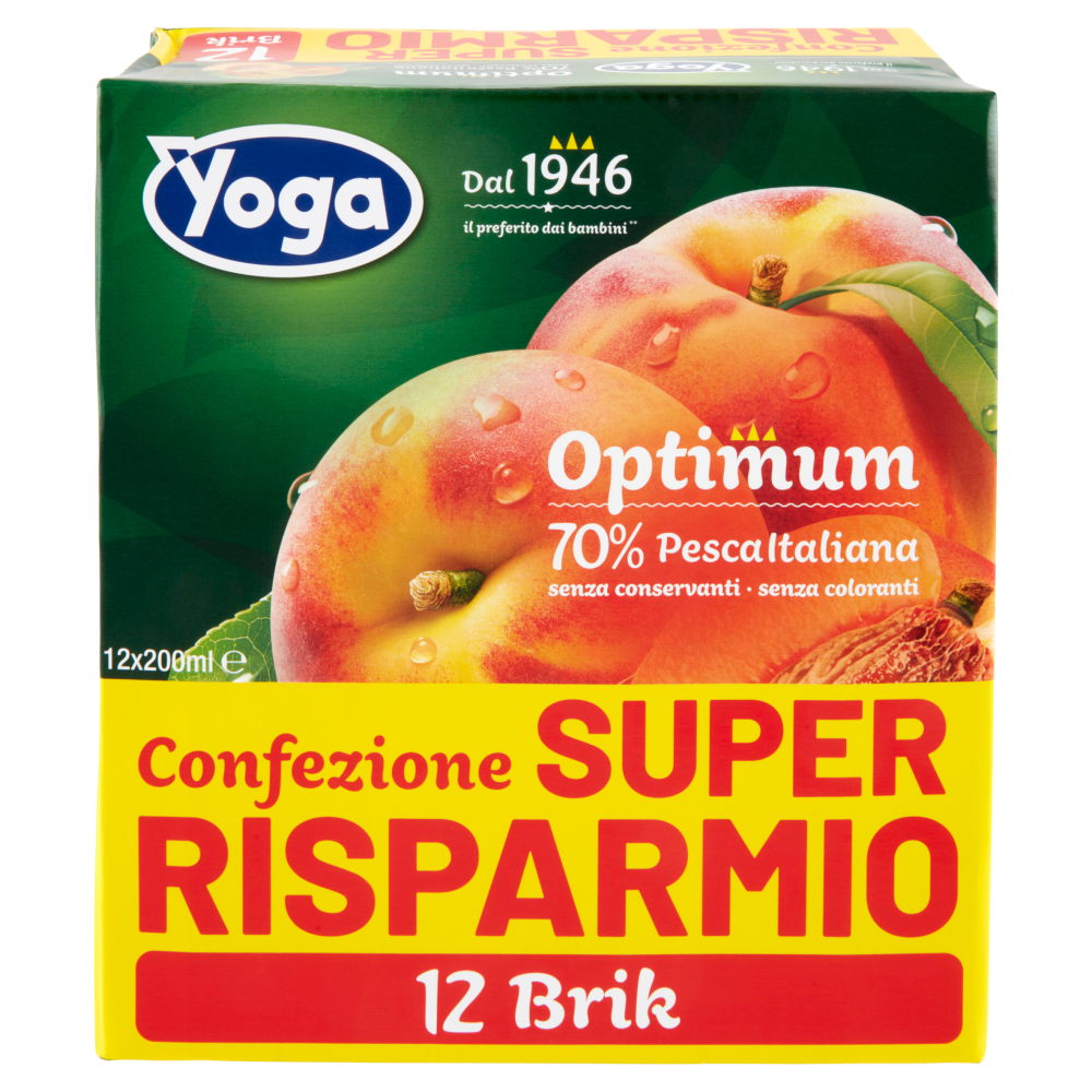 Yoga Optimum 70% Pesca Italiana 12 x 200 ml
