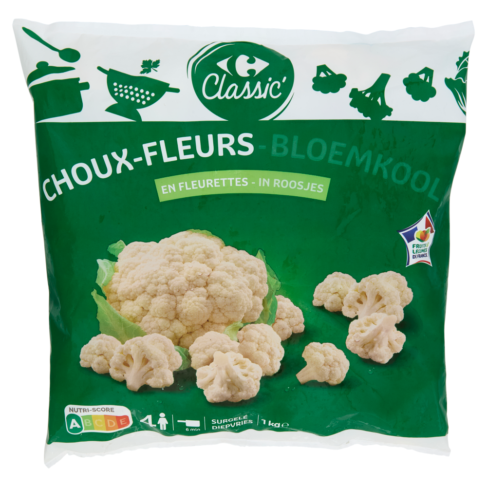 Carrefour Classic Cimette di cavolfiore surgelate 1 kg