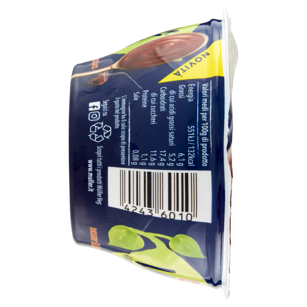 m&uuml;ller Veg Dessert Budino al Cioccolato a Base Vegetale 150 g