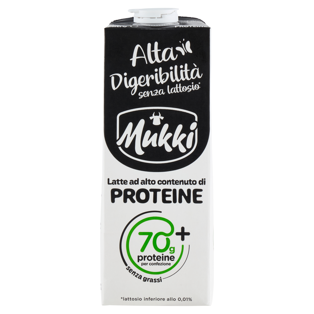 Mukki Alta Digeribilit&agrave; senza lattosio* Latte ad alto contenuto di Proteine 1 litro