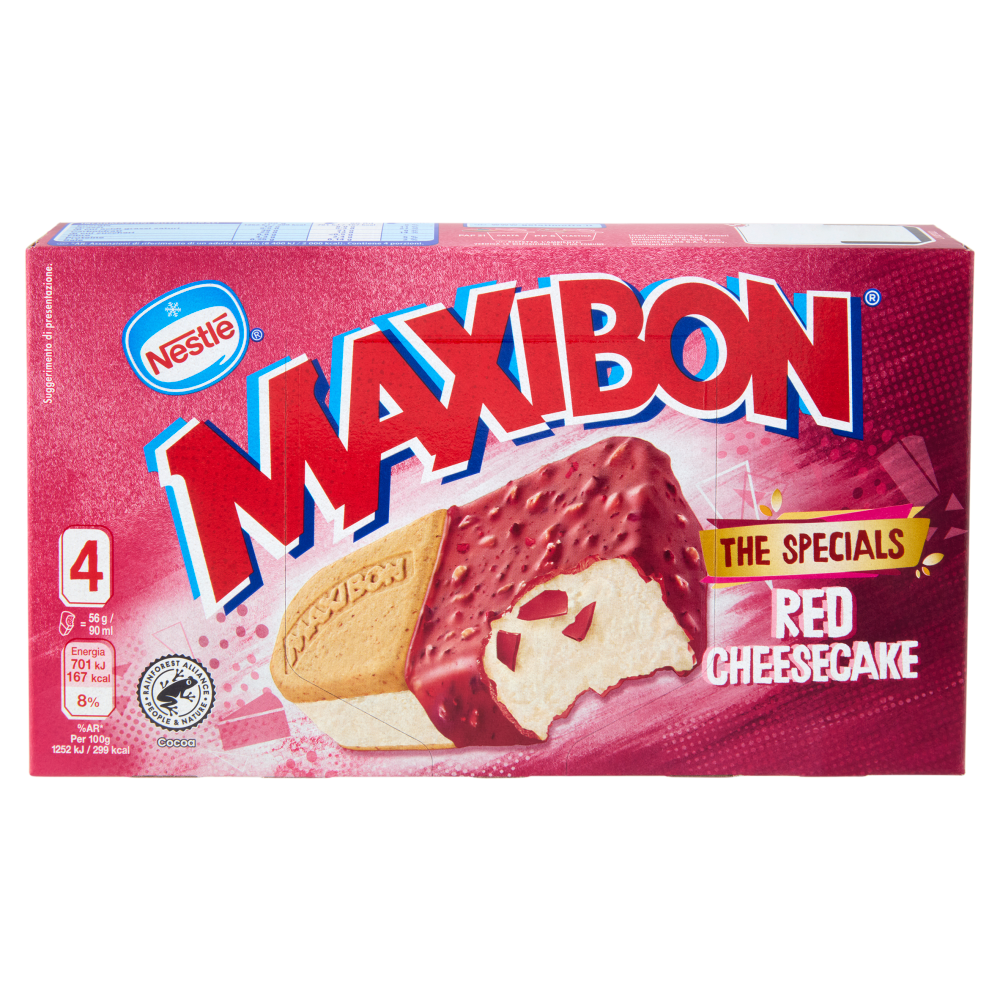 NESTLÉ Maxibon The Specials Red Cheesecake 4x56g