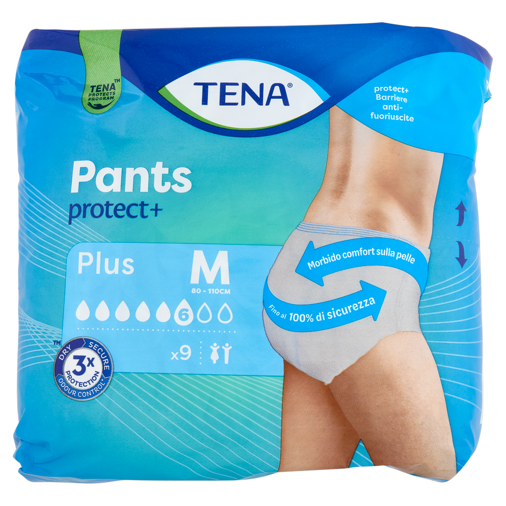 Tena Pants protect+ Plus M 9 pz