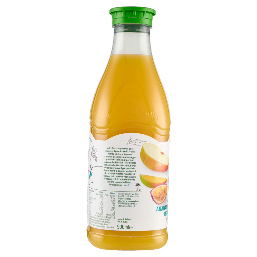 innocent puro succo di frutta Ananas, Frutto della Passione, Mela, Mango e Arancia 900 ml