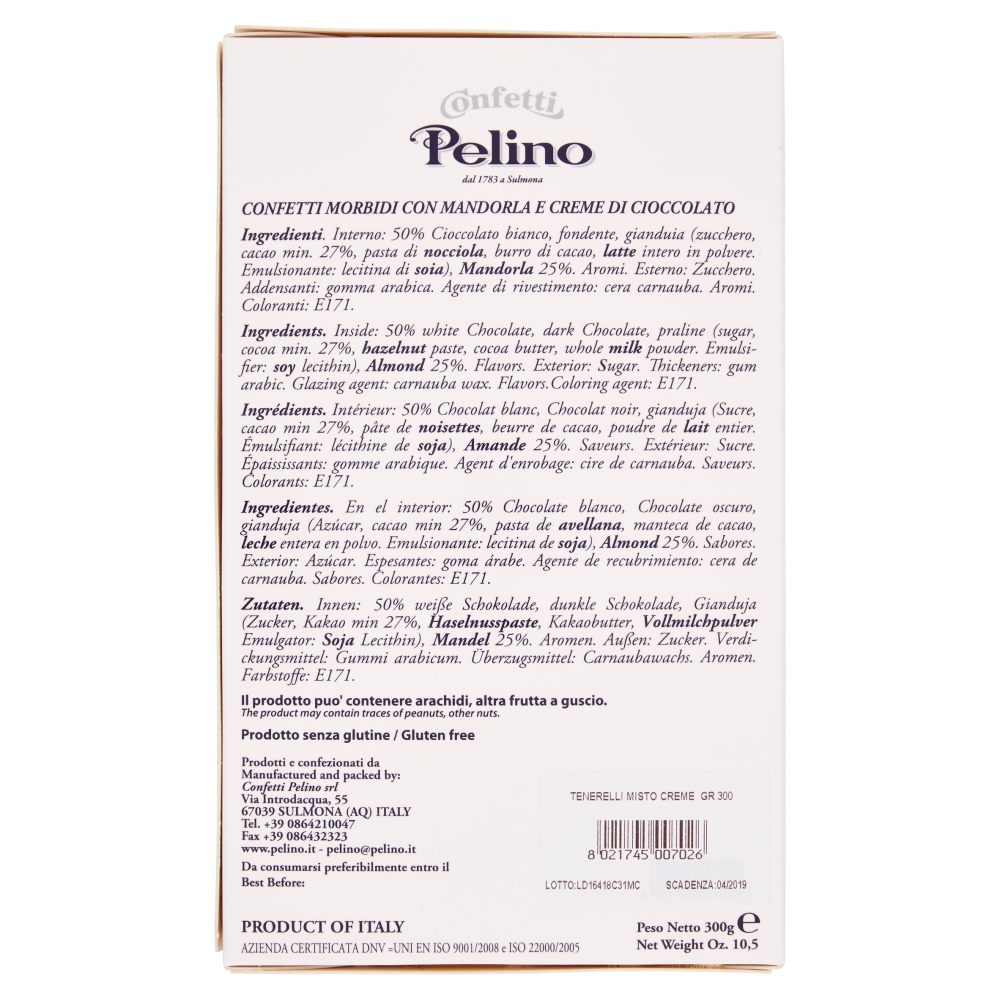 Confetti Pelino Tenerelli Misto Creme 300 g