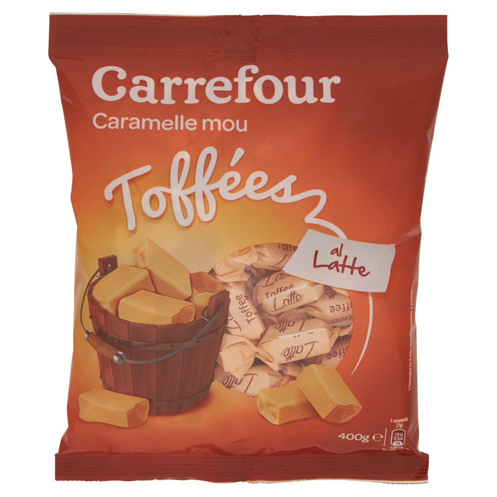 Carrefour Toffées al Latte Caramelle mou 400 g