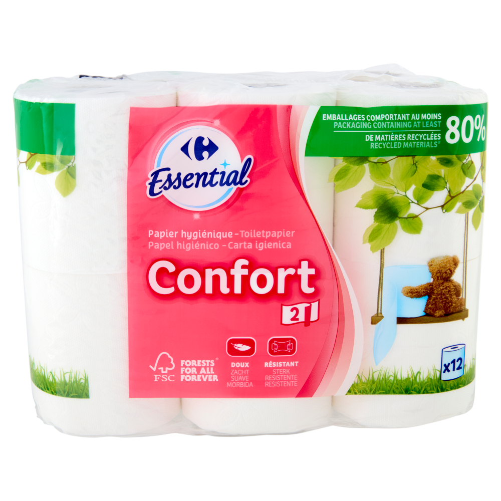 Carrefour Essential Carta igienica Confort 12 pz