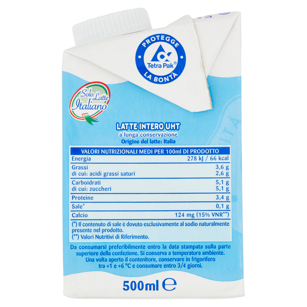 Latte Milano Latte Intero UHT a lunga conservazione 500 ml