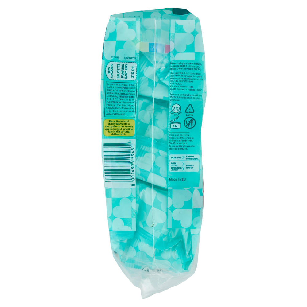 Pampers Baby-dry Salviette 210 pz
