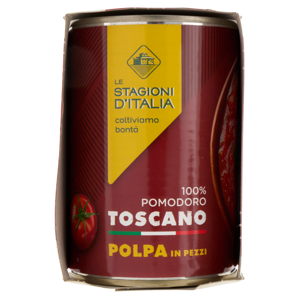 Le Stagioni d'Italia Polpa in Pezzi 100% Pomodoro Toscano 3 x 400 g