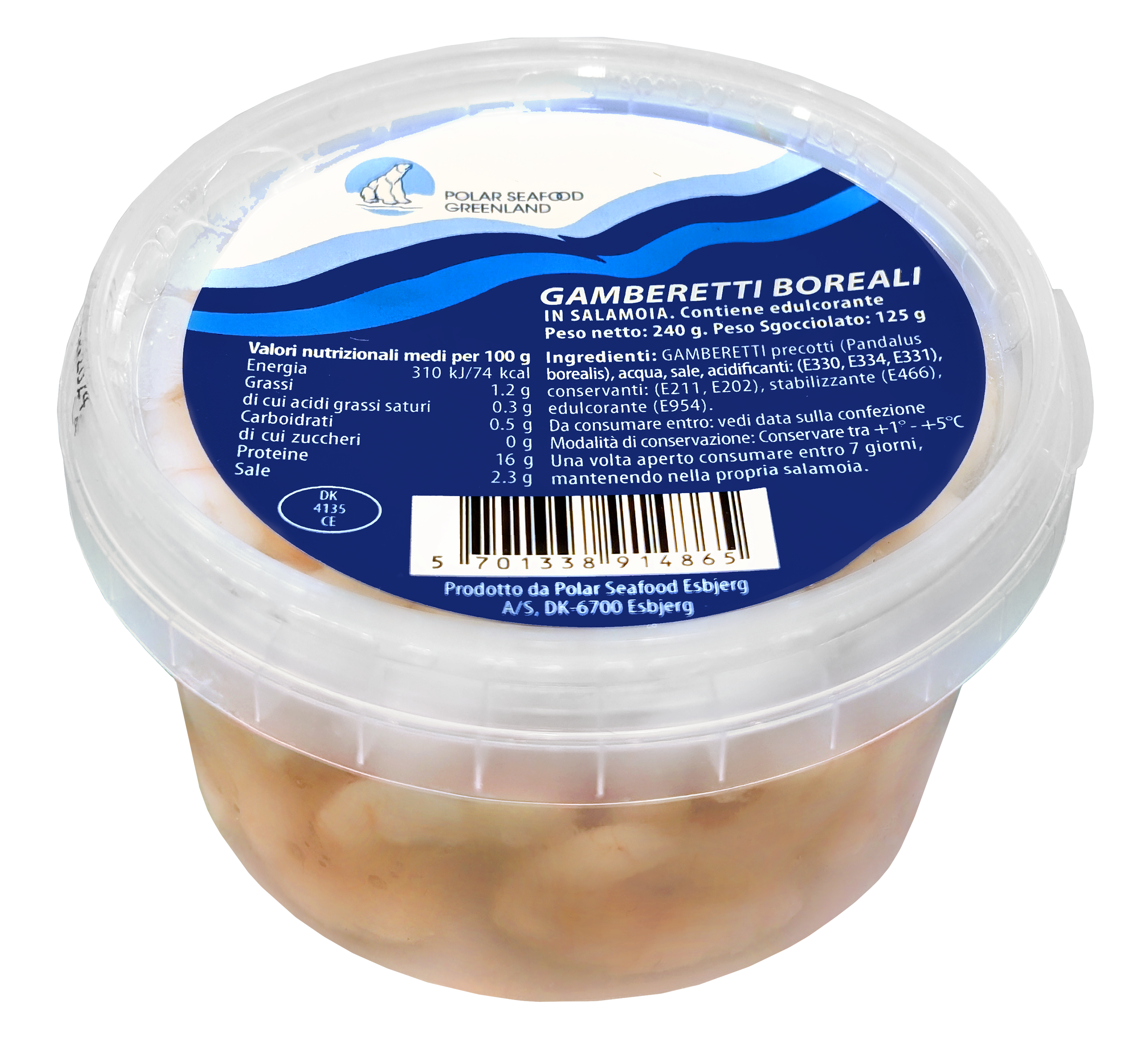 Gamberetti Boreali in salamoia