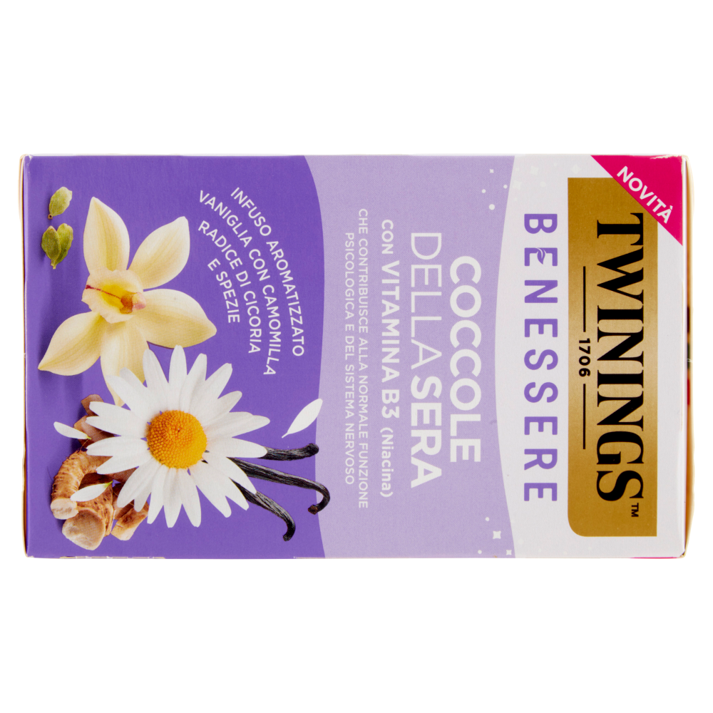 Twinings Benessere Coccole della Sera Infuso Aromatizzato 18 x 1,5 g