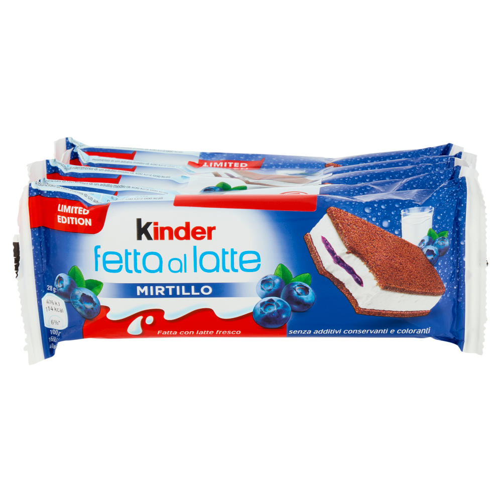 Kinder fetta al latte Mirtillo 5 x 28 g