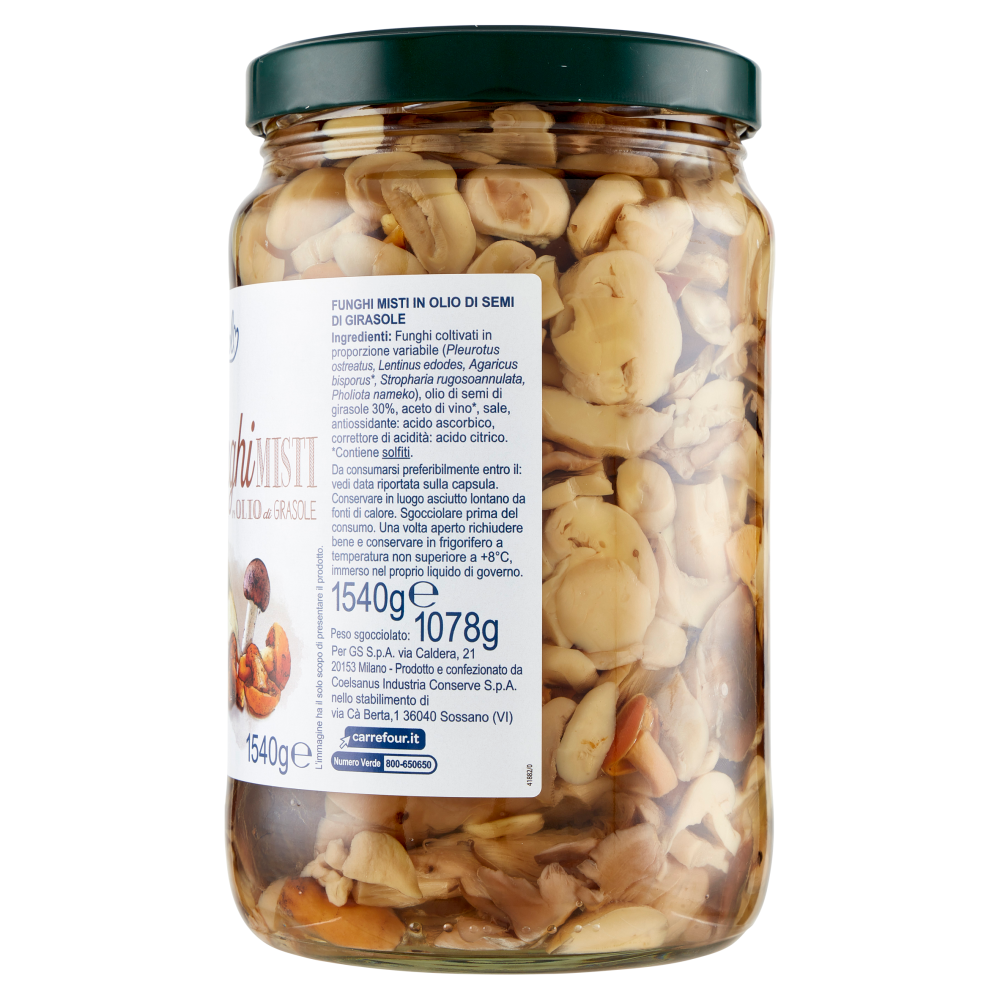 Simpl Funghi Misti in Olio di Girasole 1540 g