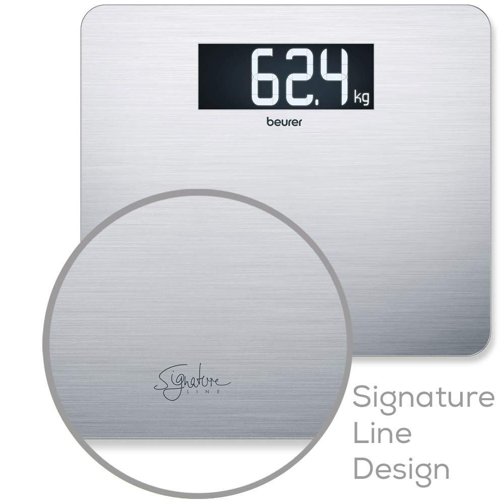 Beurer GS 405 Signature Line Bilancia in Acciaio Inox XXL con Portata fino a 200 kg