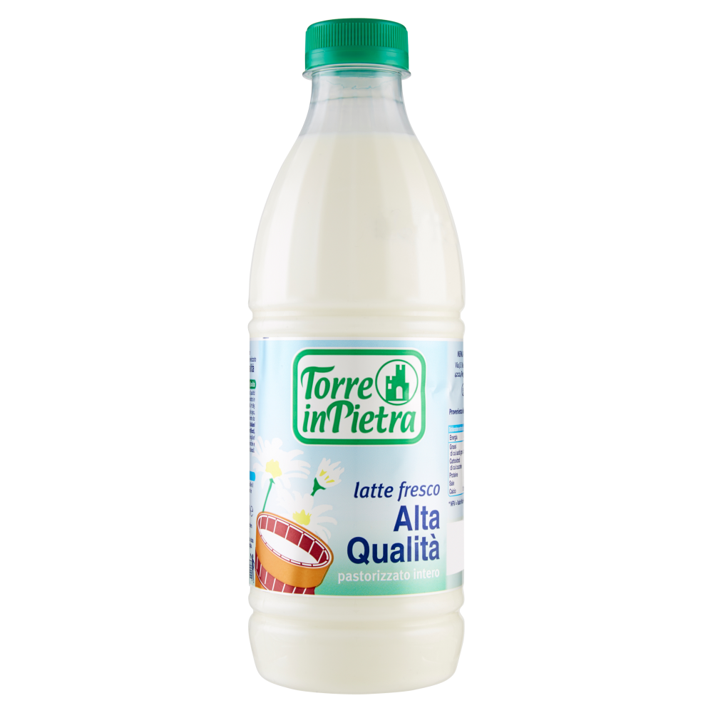 Torre in Pietra Latte fresco Alta Qualit&agrave; pastorizzato intero 1000 ml