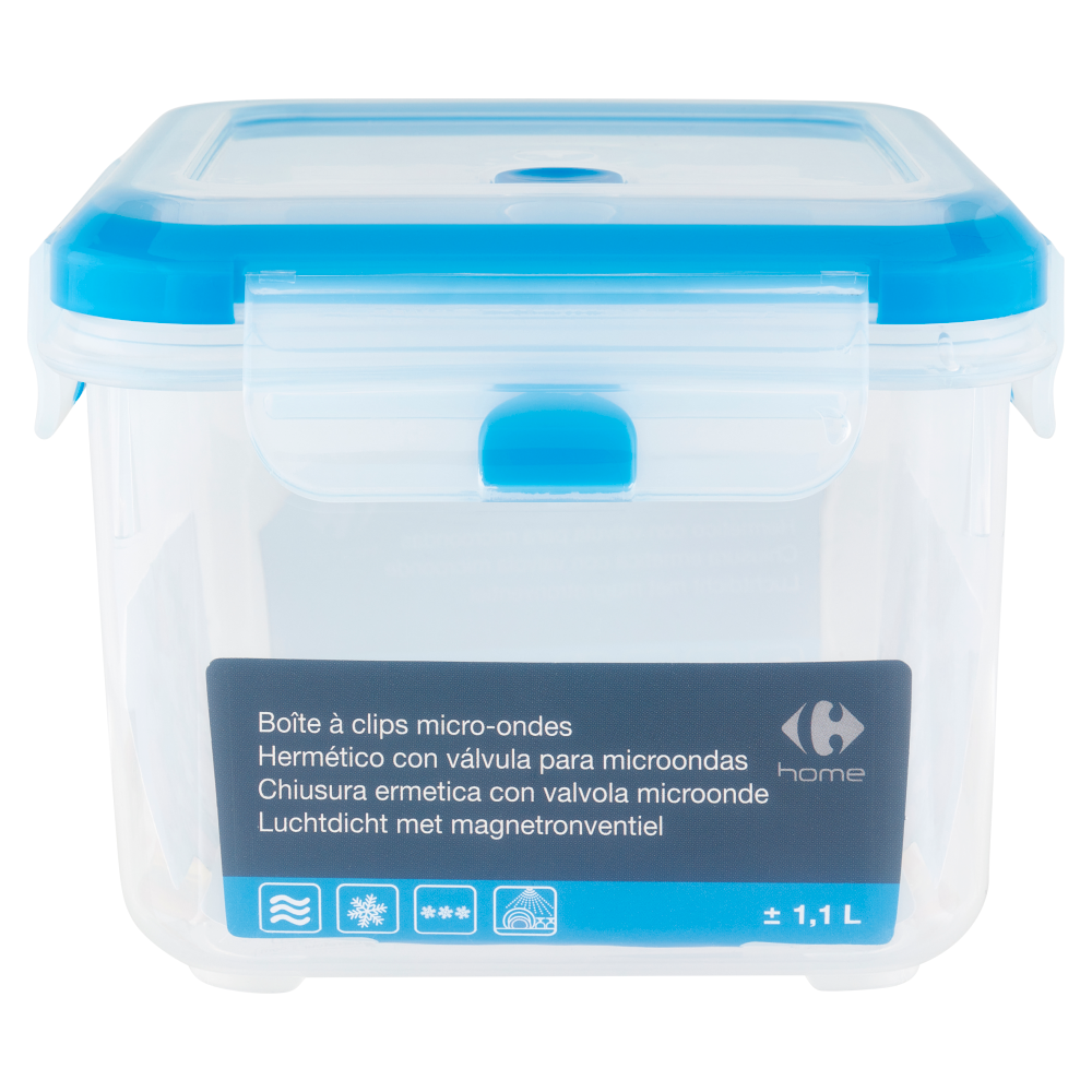 Carrefour home Contenitore Quadrato 1,1 L