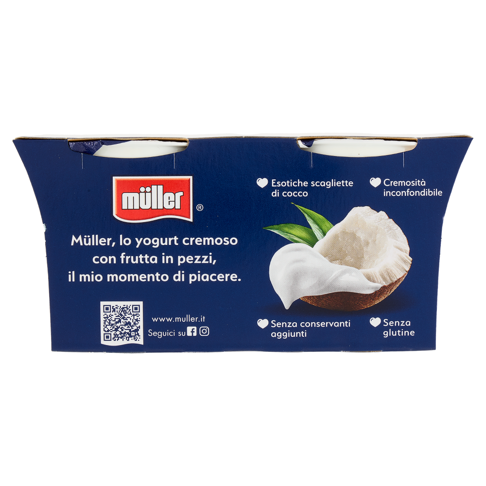 müller Yogurt Cremoso Cocco in Pezzi 2 x 125 g