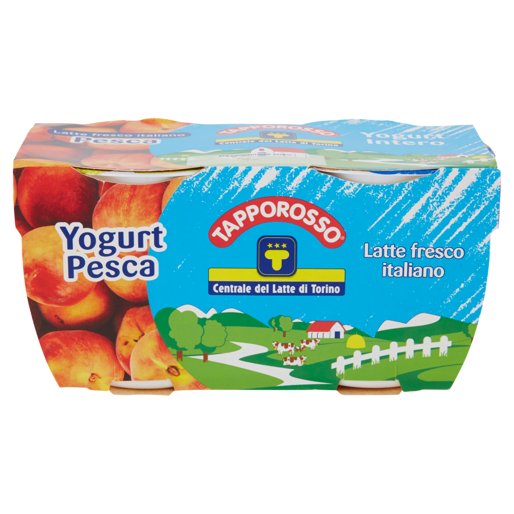 Centrale del Latte di Torino Tapporosso Yogurt Intero Pesca 2 x 125 g