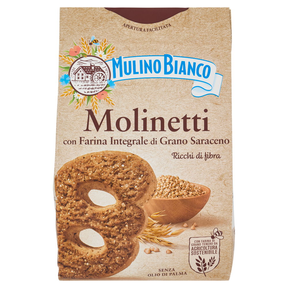 Mulino Bianco Molinetti con Farina Integrale di Grano Saraceno 350g