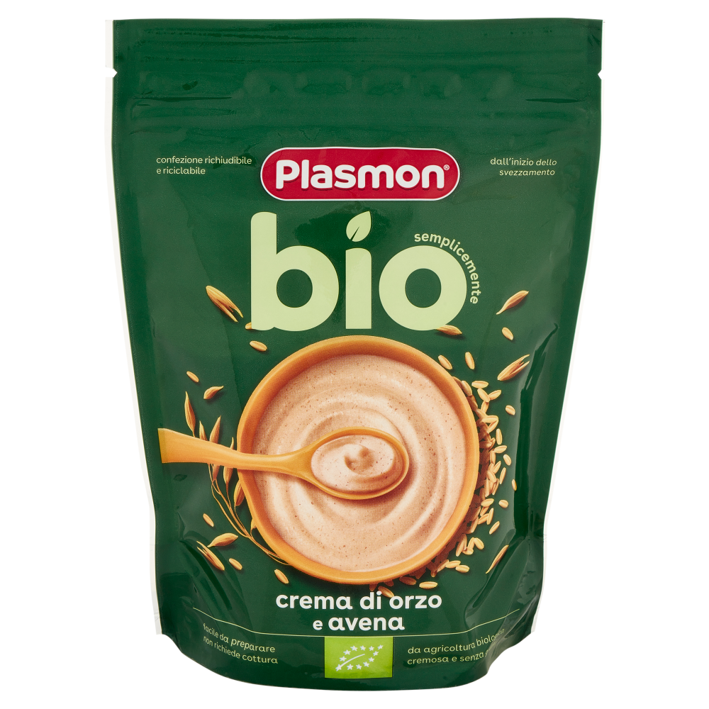 Plasmon semplicemente bio crema di orzo e avena 200 g