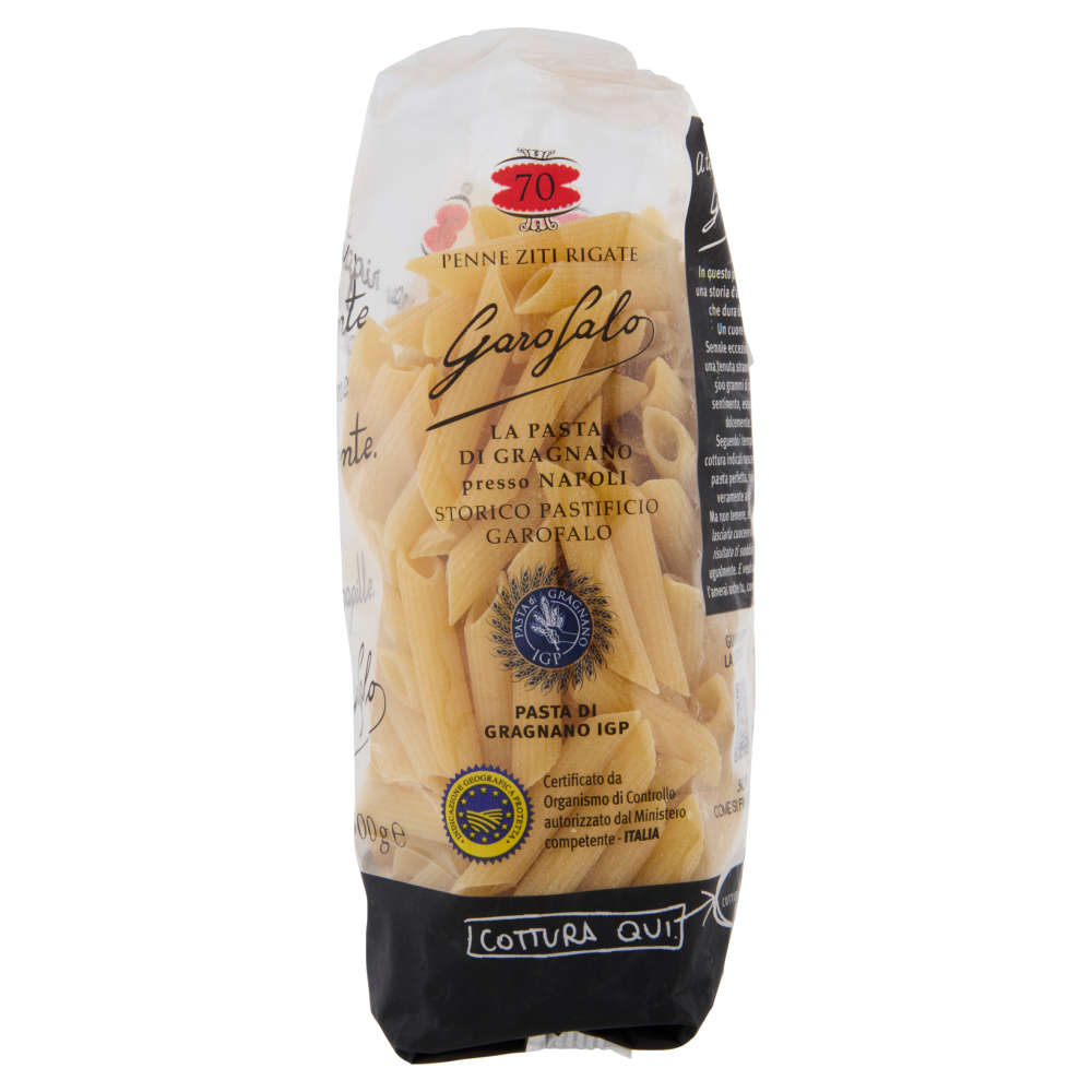 Garofalo Penne Ziti Rigate 70 Pasta di Gragnano IGP 500 g