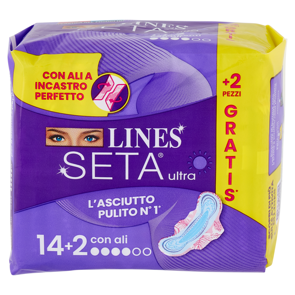 Lines Seta ultra con ali 14 + 2 pz