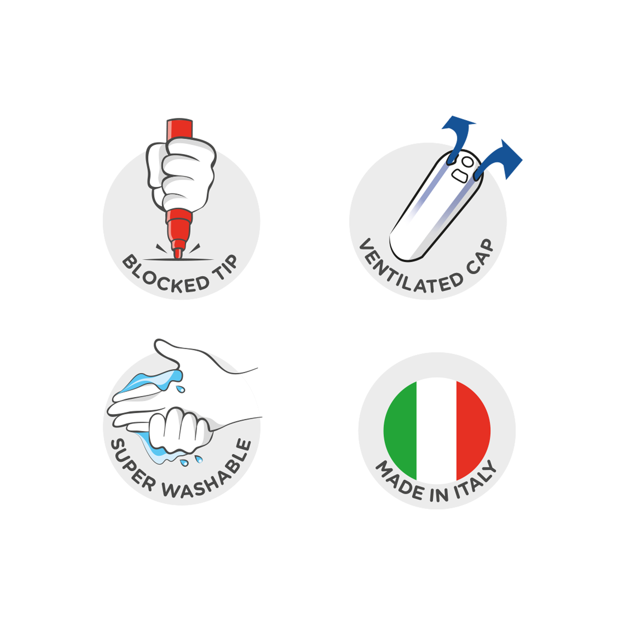 Carioca Jumbo Tube 50pcs Felt Tip Pens