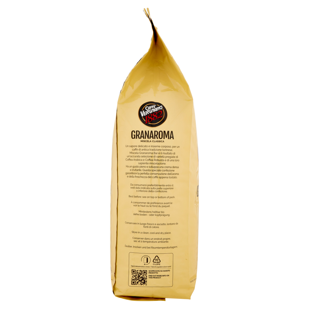 Caff&egrave; Vergnano 1882 Granaroma Miscela Classica Miscela in Grani 3000 g
