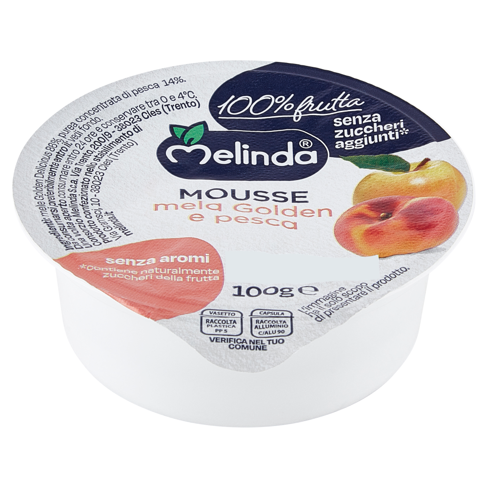 Melinda Mousse mela Golden e pesca 100 g
