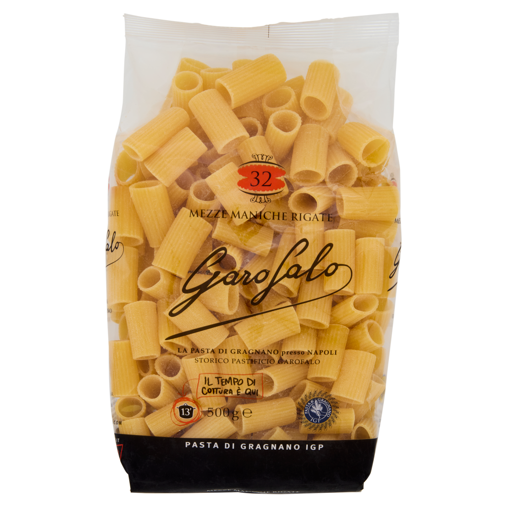 Garofalo Mezze Maniche Rigate 32 Pasta di Gragnano IGP 500 g