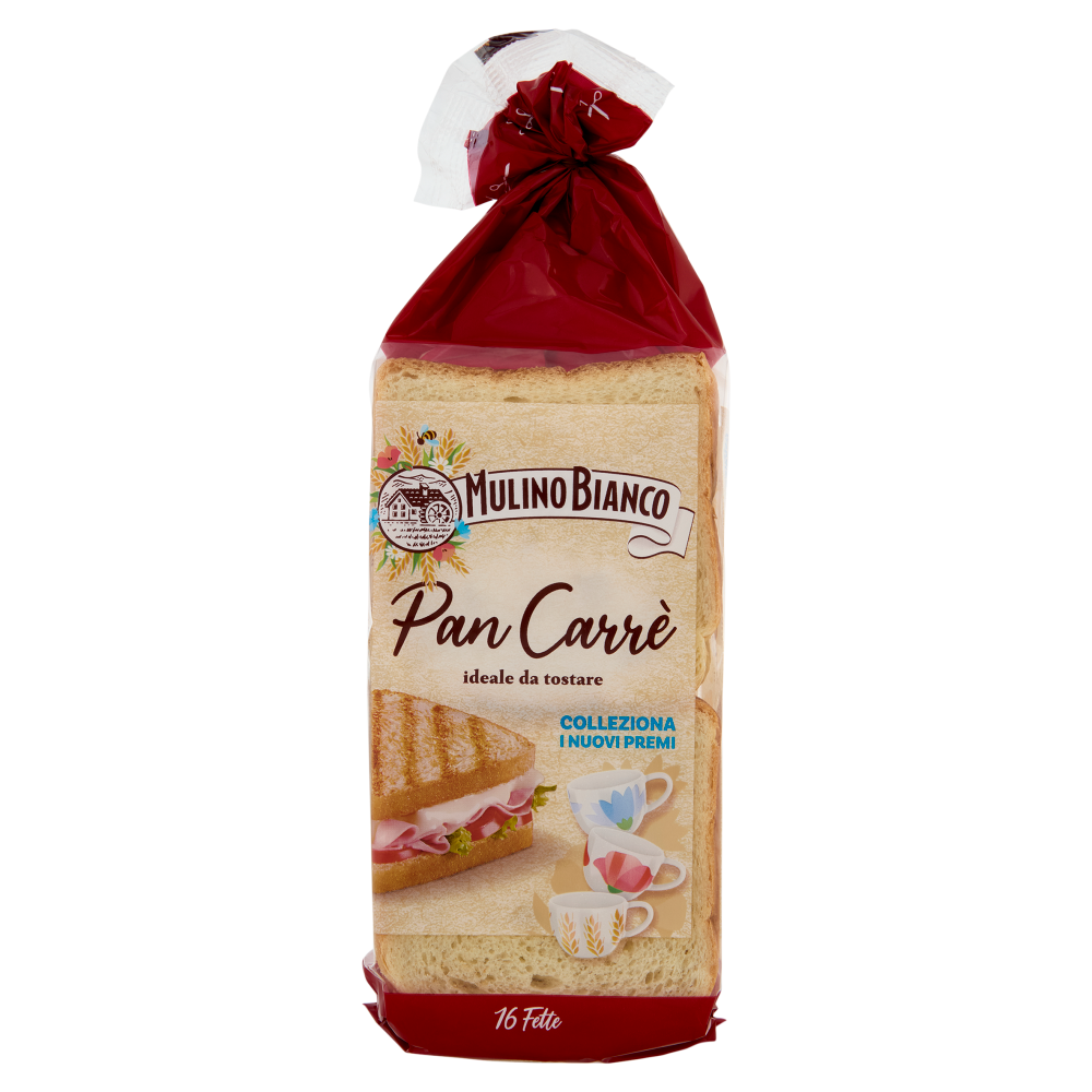 Mulino Bianco Pan Carr&egrave; Pane Ideale per Toast 16 fette 285g