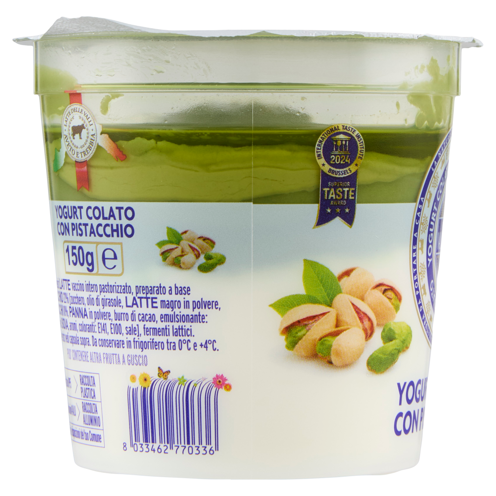 Caseificio Val d'Aveto Yogurt Colato con Pistacchio 150 g