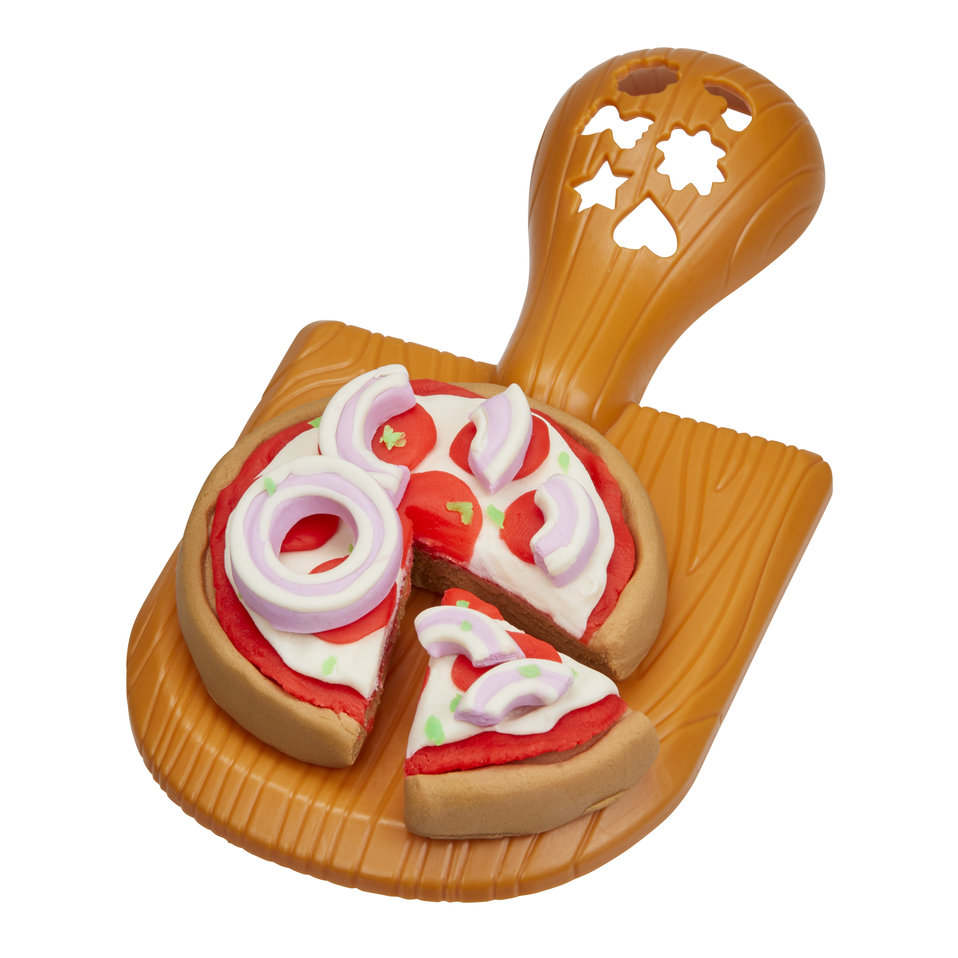 Play-Doh Kitchen Creations La Pizzeria, playset con 6 vasetti di pasta modellabile e 8 accessori