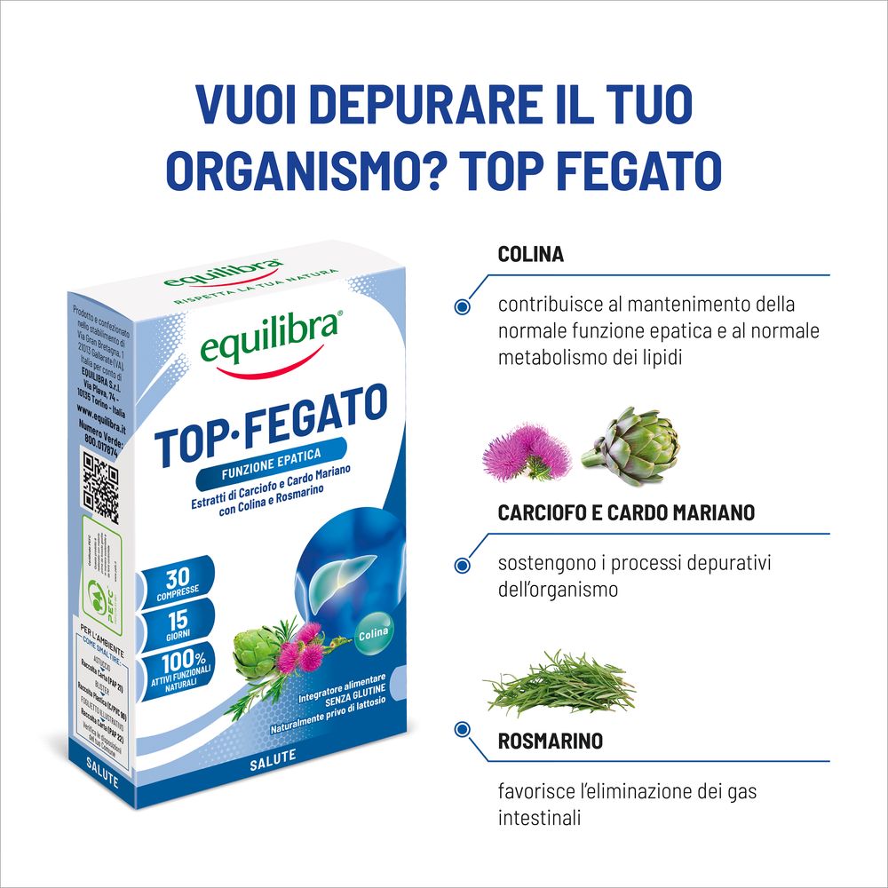 Equilibra Top-Fegato Funzione Epatica 30 Compresse 15,6 g