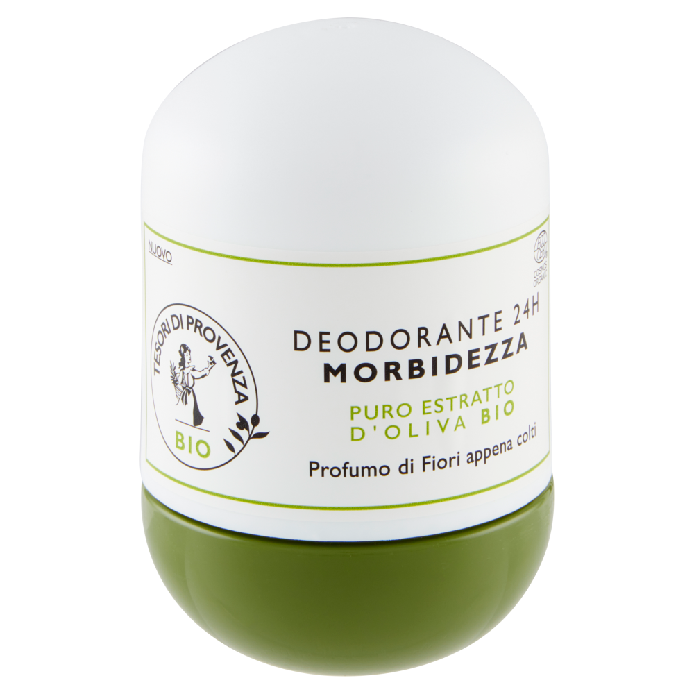 Tesori di Provenza Deodorante, con Olio d'Oliva Biologico, Ricco in Polifenoli Antiossidanti, 50 ml