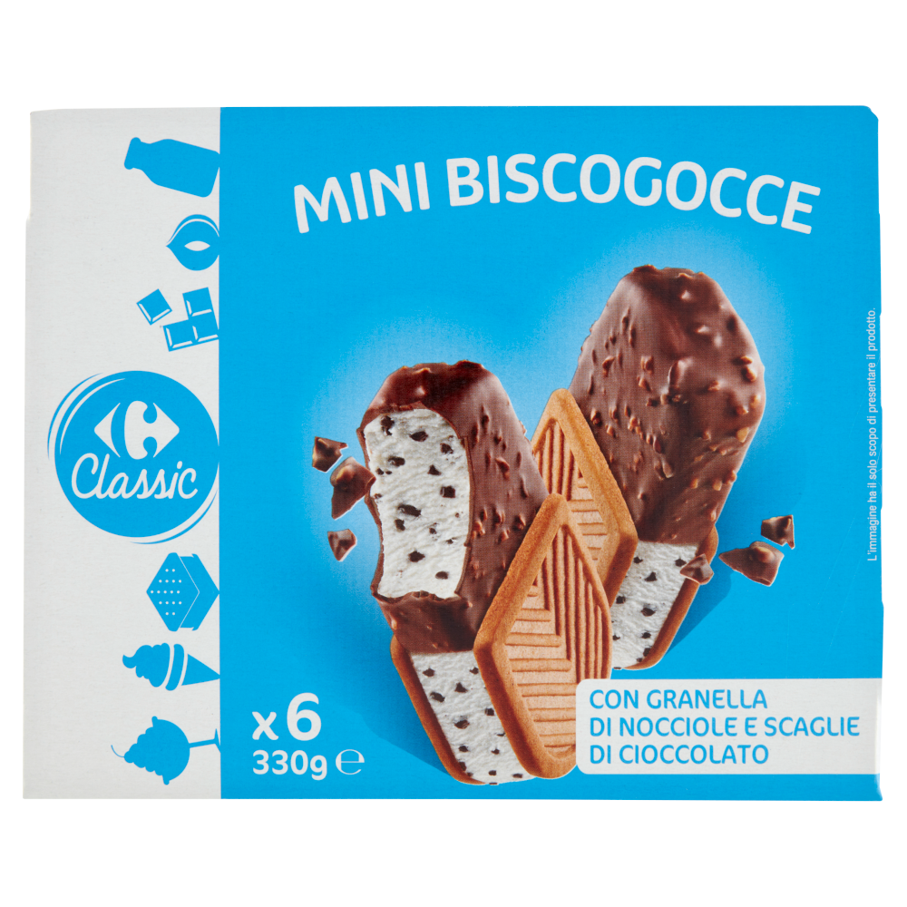 Carrefour Classic Mini Biscogoccce 6 x 55 g