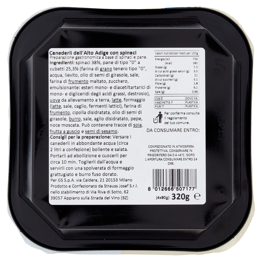 Terre d'Italia Canederli dell'Alto Adige 4 x 80 g