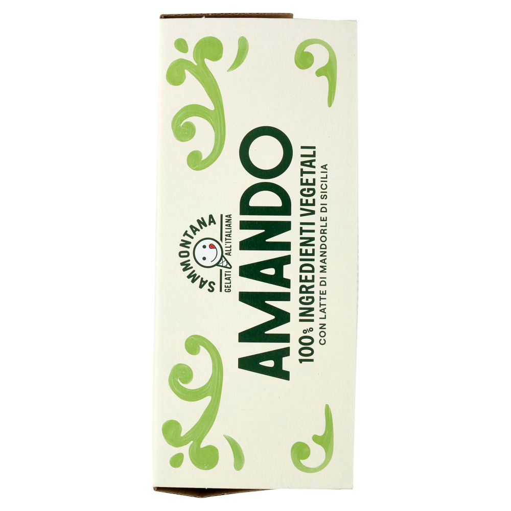 Sammontana Amando 6 Stecchi Gelato alla Vaniglia Variegato Lime e Zenzero Lime,Lampone,Mango 6x55g